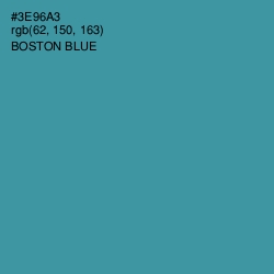#3E96A3 - Boston Blue Color Image